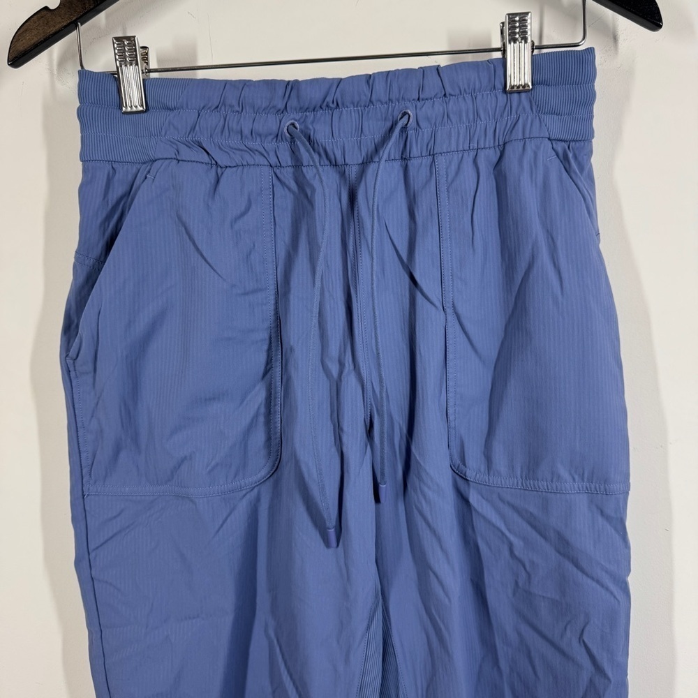 Lululemon Blue Drawstring Jogger Pants Lightweight Athleisure Casual Size 6 - Picture 3 of 11